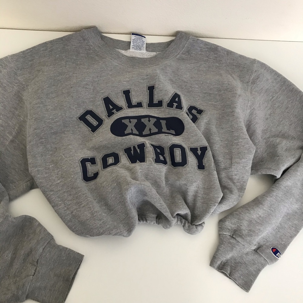 Dallas Cowboys drawstring crop sweatshirt